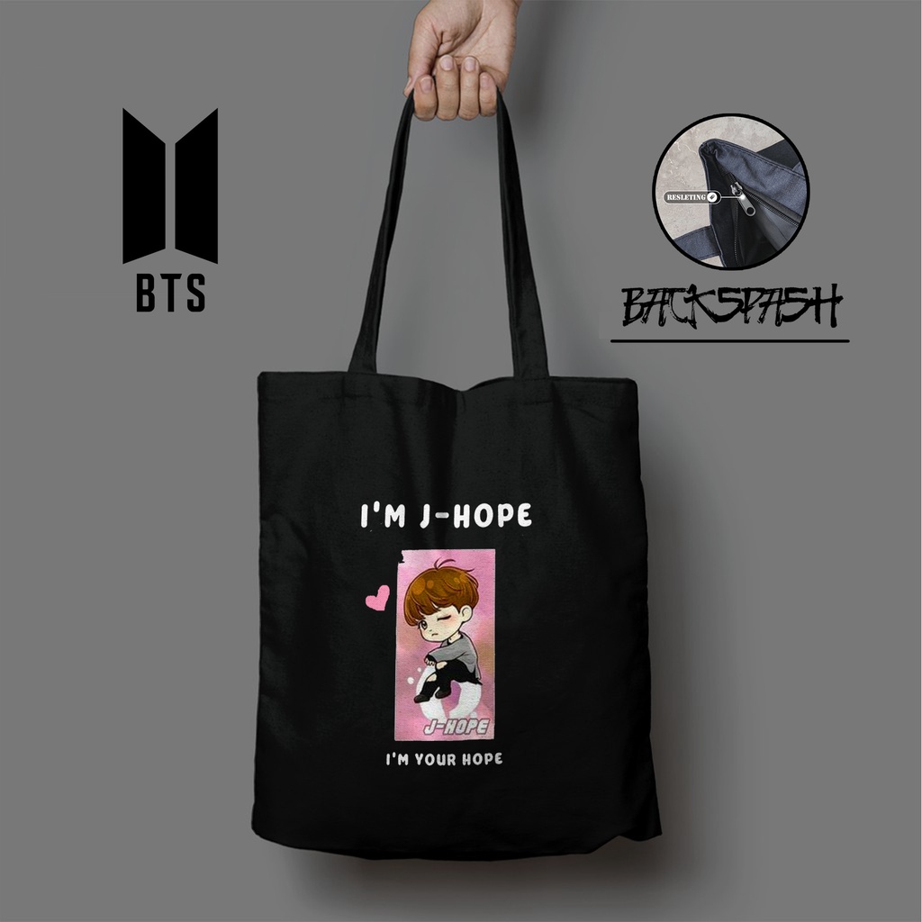 TOTEBAG BTS CHIBI LUCU KPOP BISA CUSTOM