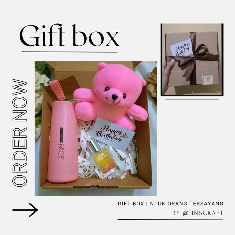 

Gift box lucu , kado ulangtahun cewek, hampers lucu