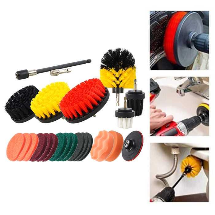 Kepala Sikat Pembersih Brush Car Polisher Kit 22 PCS - CB22 - Multi-Color