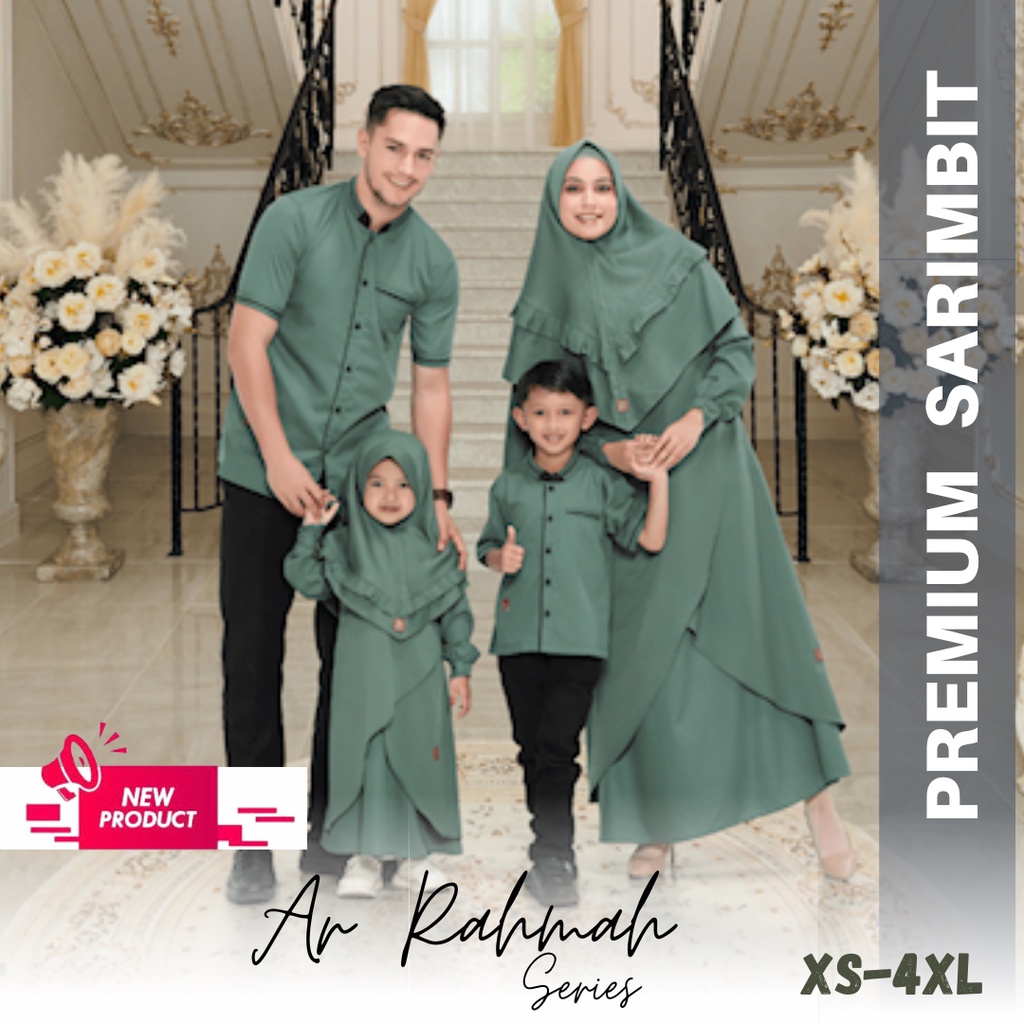 Arra Baju Lebaran 2023 Couple Keluarga Series Ar Rahmah Hijau Forest By Arra Sarimbit Keluarga 2023 
