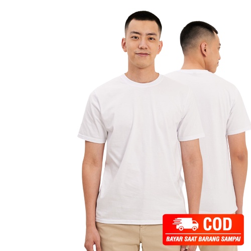 KAOS POLOS/CREW NECK/KAOS POLOS PRIA/LENGAN PENDEK/BISA COD/BISA UNTUK COWOK DAN CEWEK 30S