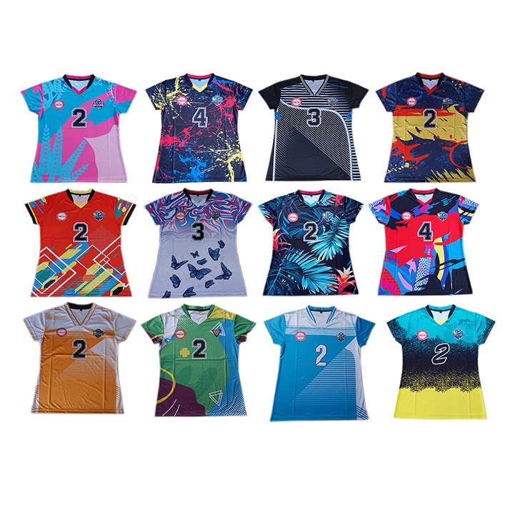 baju kaos jersey atasan olahraga bola voli putri proliga murah full printing baju jersey volly voli 