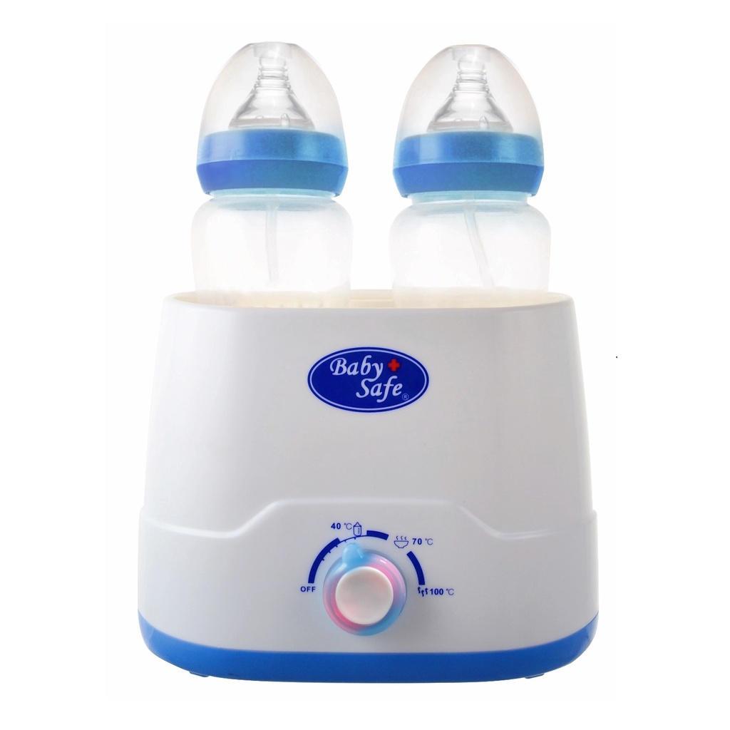 Baby Safe Twin Bottle Warmer Penghangat Susu ASI Dua Botol