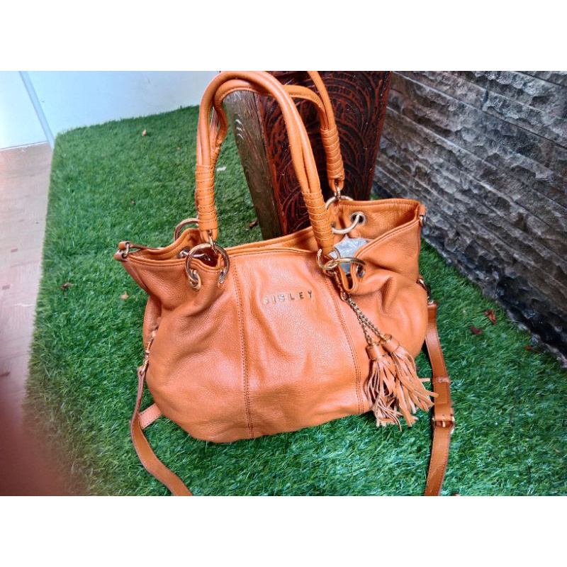 Tas kulit asli merk SISLEY preloved