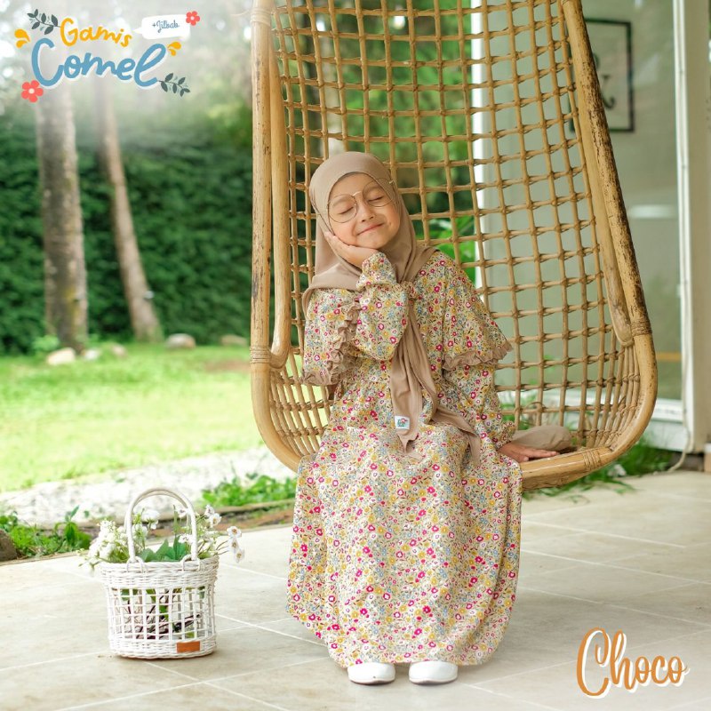 Afsheenastore Gamis Anak Comel gamis anak Set Hijab