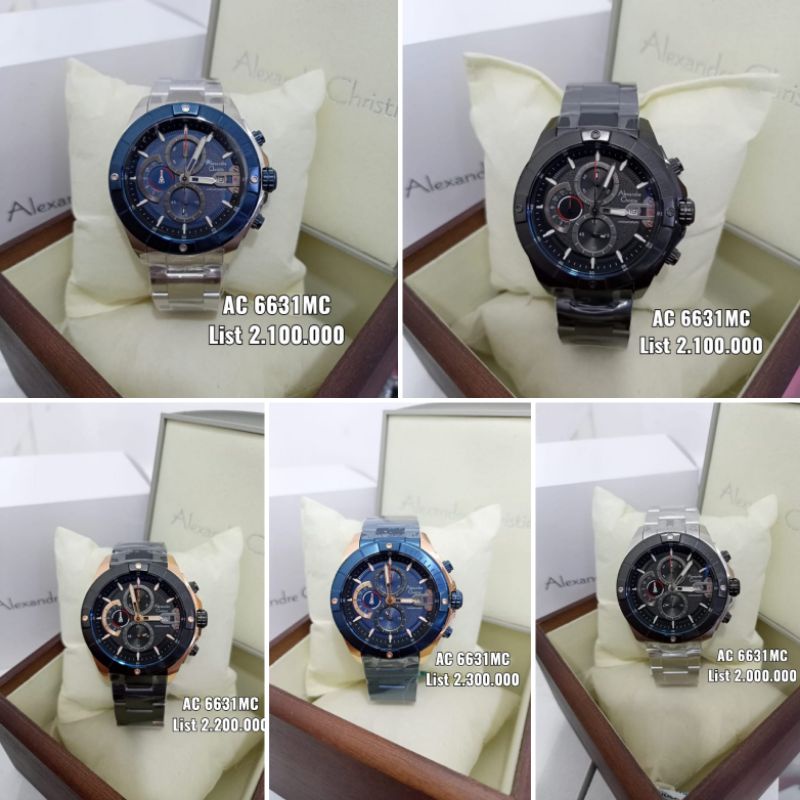 Alexandre Christie Pria AC 6631 MC Original || Jam Ac6631 ori