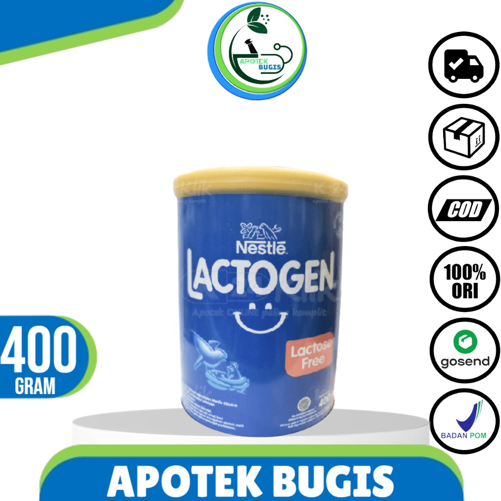 Lactogen Lactose Free 400 g - Susu Formula Bebas Laktosa 0-12 Bulan