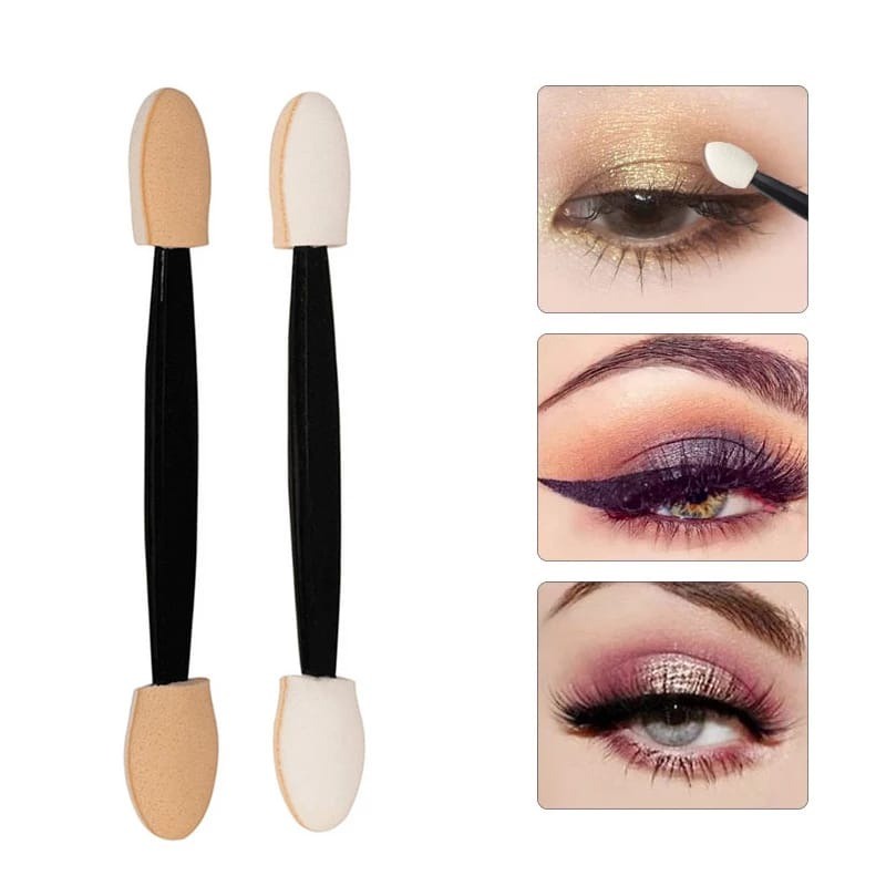 MMM Kuas Eyeshadow Mini Brush Kuas Spon Make Up Mata Spons Eye Shadow Disposable Isi 5 Pcs