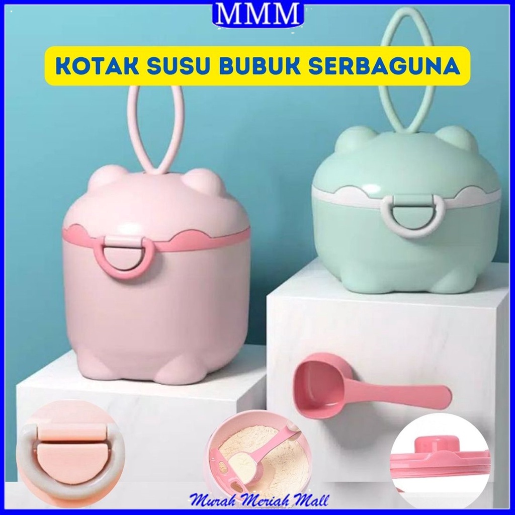 MMM Kotak Penyimpanan Susu Bubuk Bayi Portabel Sealed Bentuk Bulat Serbaguna Murah