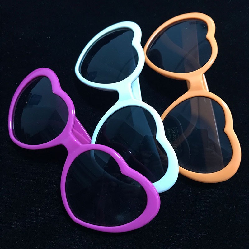 MMM Kacamata Hitam LOVE Wanita 6659 Kaca Mata Wanita Fashion Korean Style Korea Cute Warna Warni