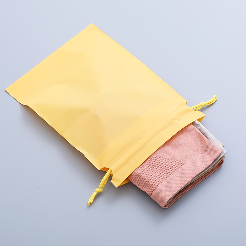 MMM Premium Drawstring Pouch Bag Tas Serut Tebal Packaging Makeup Kantong Travel Warna Pastel Sebaguna Bahan Tebal Organizer Bag Anti Air Tempat Penyimpanan Pakaian Make Up Pouch Serut Murah