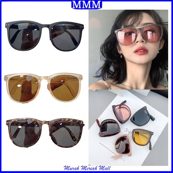 MMM Kacamata Hitam Wanita Lipat Korea Fashion 6680 Kaca Mata Gaya Pantai Terbaru Bisa di LIPAT Sunglasses Anti-UV Wanita Pria Import Kacamata Murah