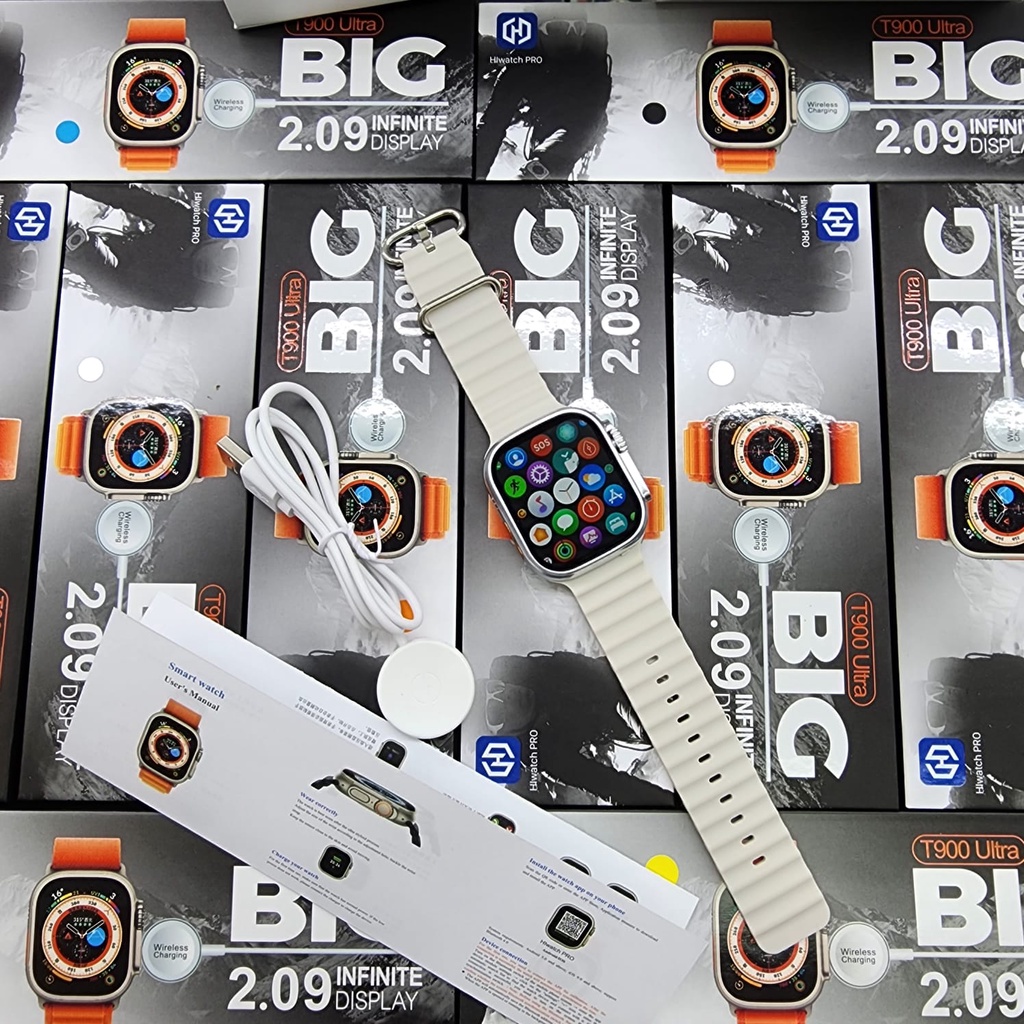 Jam Tangan Smartwatch T900 Ultra Karet Rubber