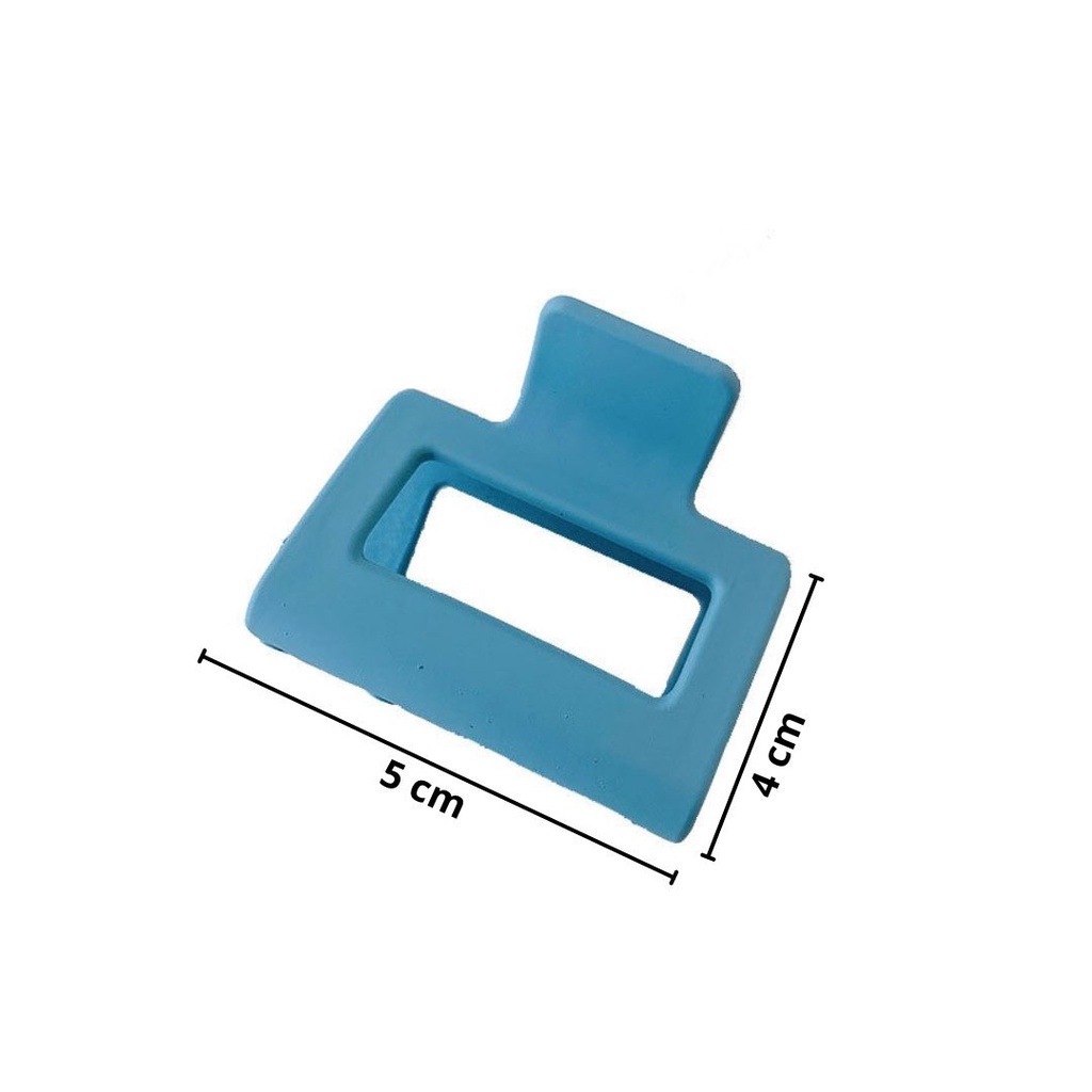 MMM Jepitan Rambut Model Korean Kotak 5Cm Jedai Wanita Bahan Plastik Korean Hair Claw Clip Women Fashion Geometric Hairpin Aksesoris Rambut Murah