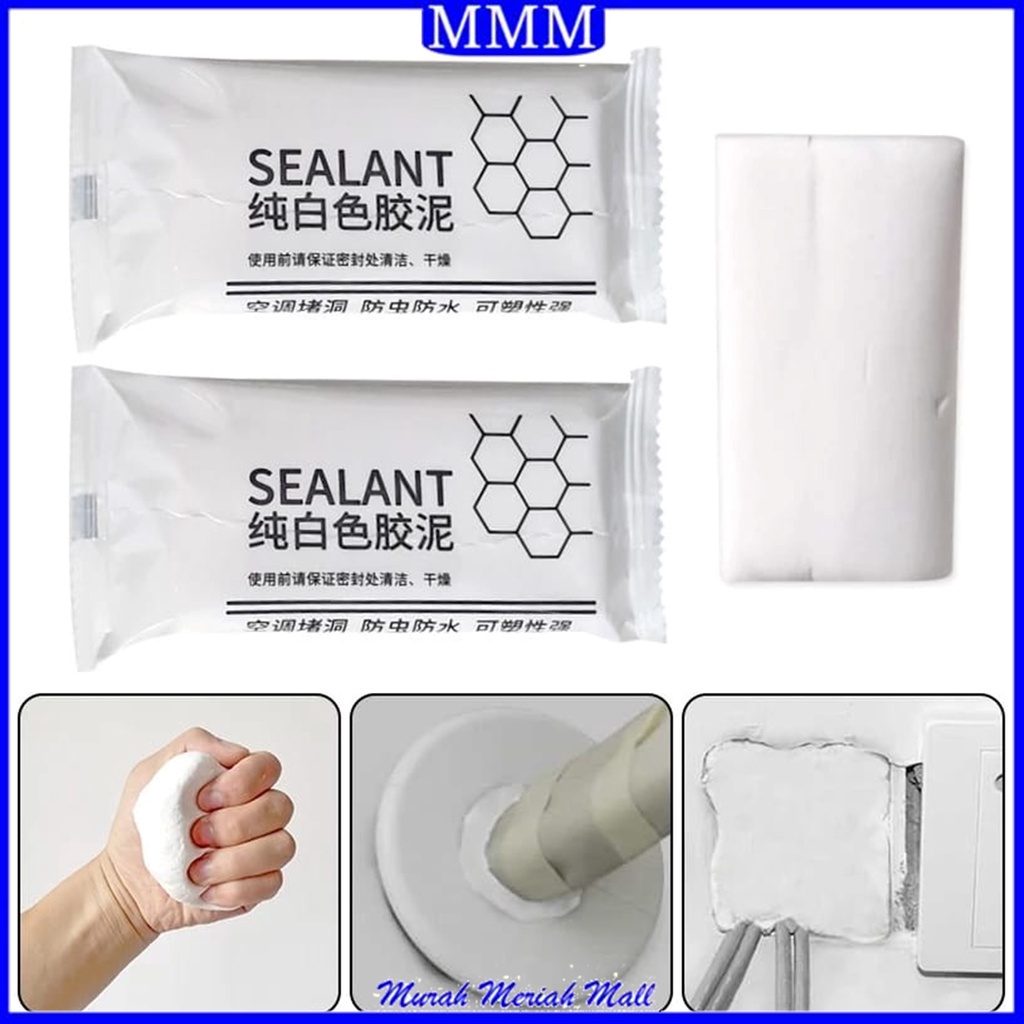 MMM Sealant Dempul Tembok Dinding Instant Akan Mengeras Lem Pasta Elastis Penambal Lubang Pipa AC Segel Dempul Padat Ajaib Mi Feng Jiao Ni Murah