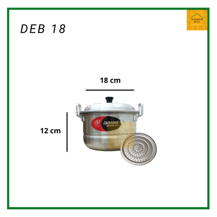 Panci Dandang Kukus Aluminium Eagle / Langseng / Kukusan / Steamer