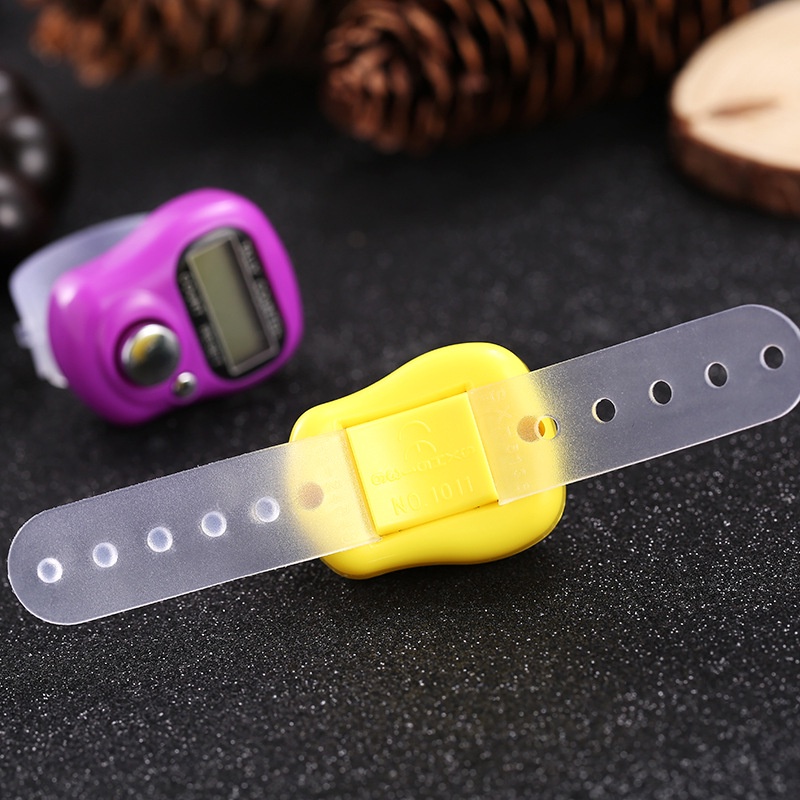 MMM TASBIH DIGITAL MINI Alat Hitung LED Elektronik Finger Tally Counter Mini Jari Penghitung untuk Ibadah hitung barang Murah