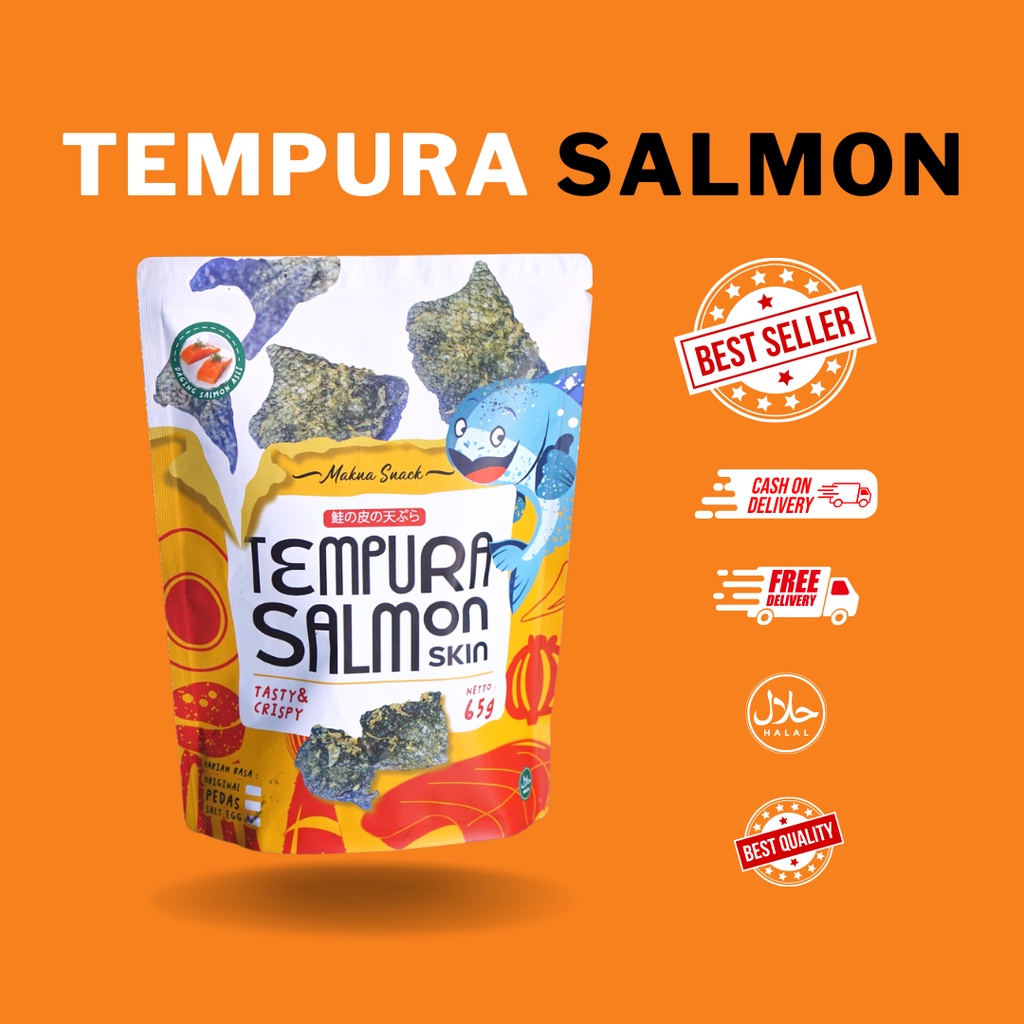

TEMPURA SALMON SKIN KERIPIK SALMON ASLI