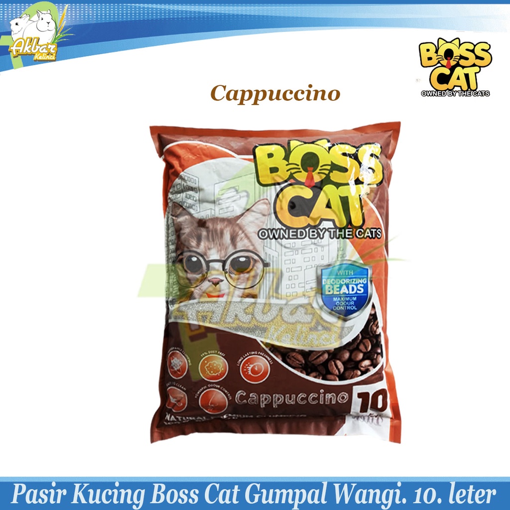 Pasir Kucing BOSSCAT 10L -Pasir Gumpal Wangi Bos Cat 10 L -