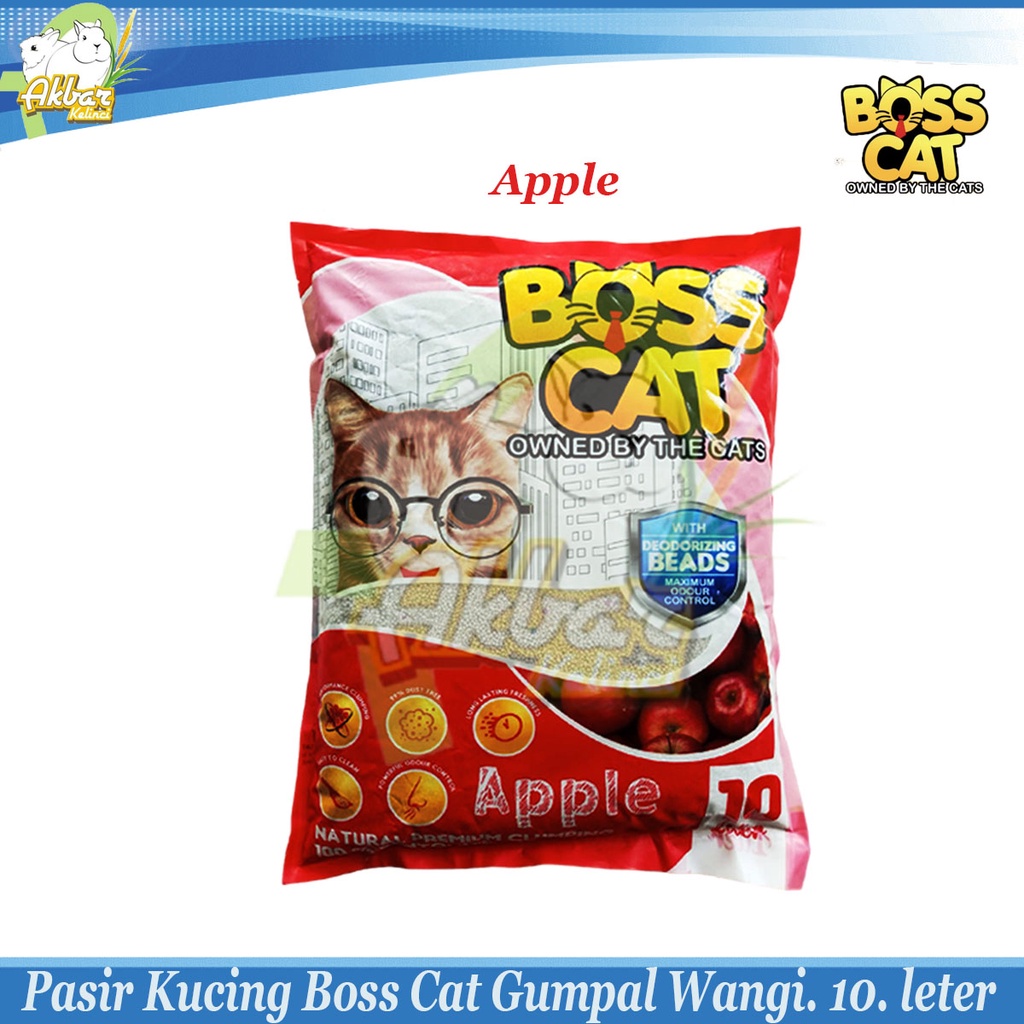 Pasir Kucing BOSSCAT 10L -Pasir Gumpal Wangi Bos Cat 10 L -