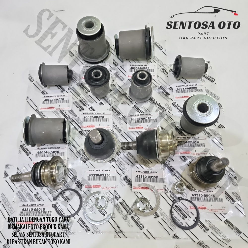 Ball Joint Dan Bushing Arm Atas Bawah Innova Komplit Set 12pc