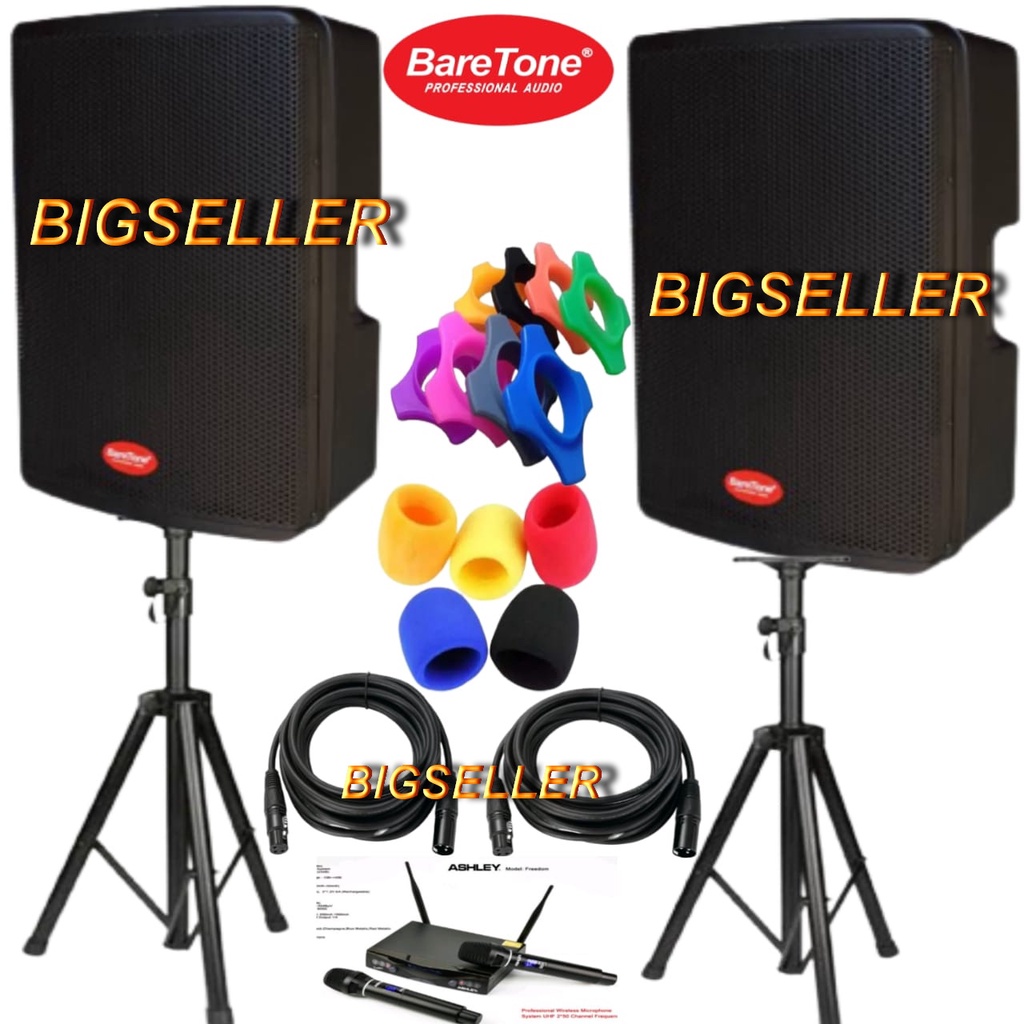 BareTone Speaker Aktif MAX15RC - 15 Inch Speaker Baretone MAX 15RC Original 500Watt