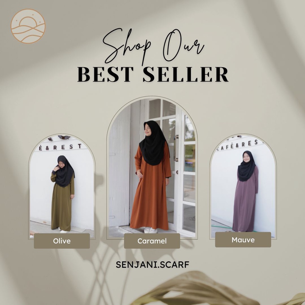 [ BEST SELLER ] BASIC ABAYA - SENJANI Abaya Hitam Abaya Turkey Abaya Remaja Hi Shafiyya ABAYA ARAB G