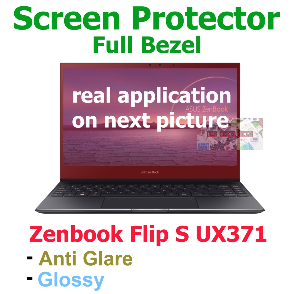 Screen Guard Asus Zenbook S Flip UX371 2 in 1 Full Bezel Protector Anti Gores Layar