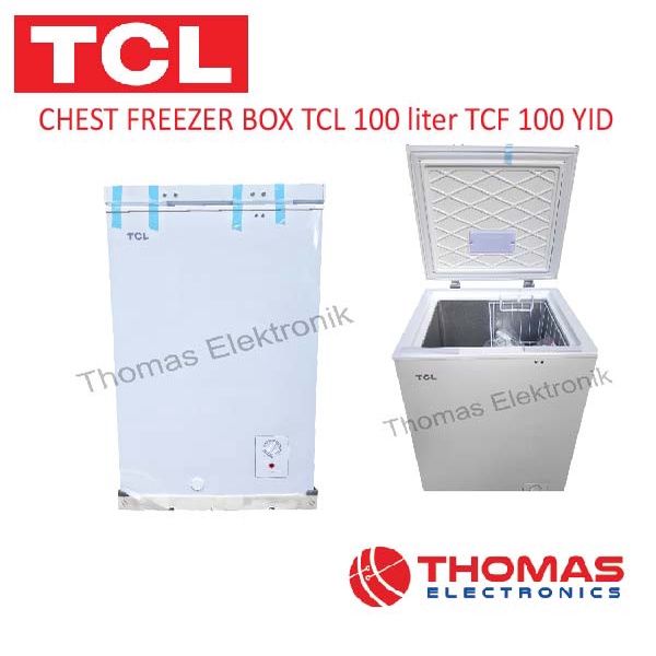 FREEZER BOX 100 liter TCL CHEST FREEZER TCL TCF 100 YID GARANSI RESMI