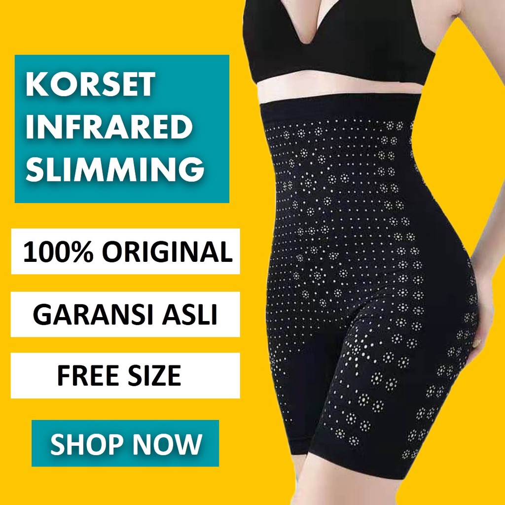 Celana Korset Pants Infrared 3 in 1 Pelangsing Pengencang Badan Pantat SLIMMING SUIT ORIGINAL