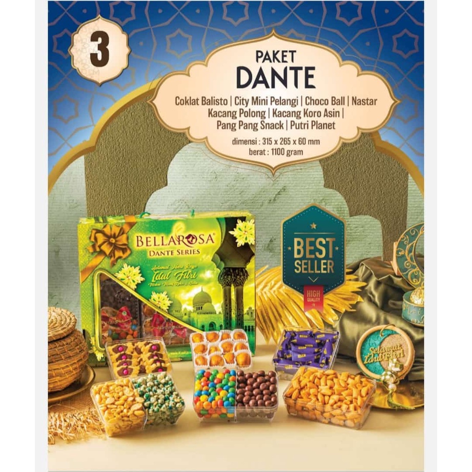 

PARSEL / HAMPERS / RAMADAN / PAKET KUE KERING BELLAROSA PAKET DANTE SERIES