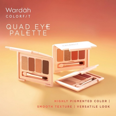 BARU! Wardah Colorfit Quad Eye Palette | Eyeshadow Pallete, Kit, 4 in 1