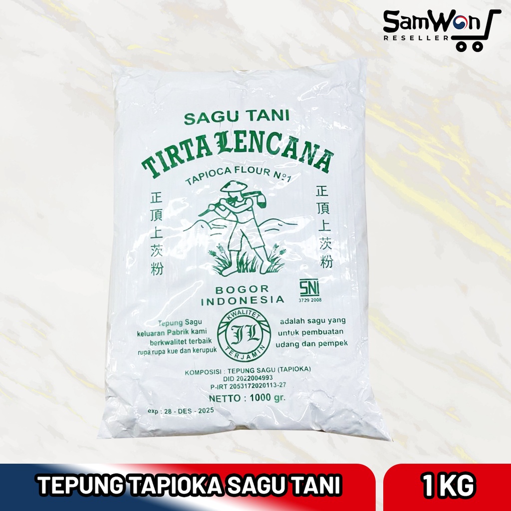 

Tepung Tapioka Tani Tirta Kencana 1kg Sagu Tani (Kemasan Pabrik)