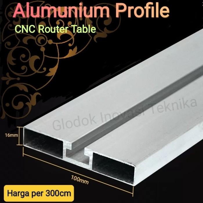 Alumunium aluminum aluminium profile profil meja table CNC router slot