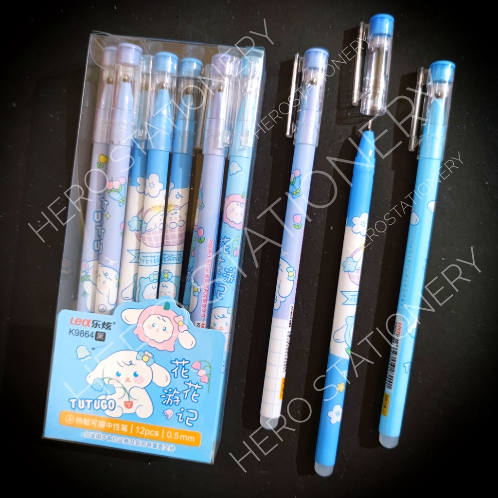 

Pen gel fancy tinta bisa dihapus 0.5 mm . 12 unit