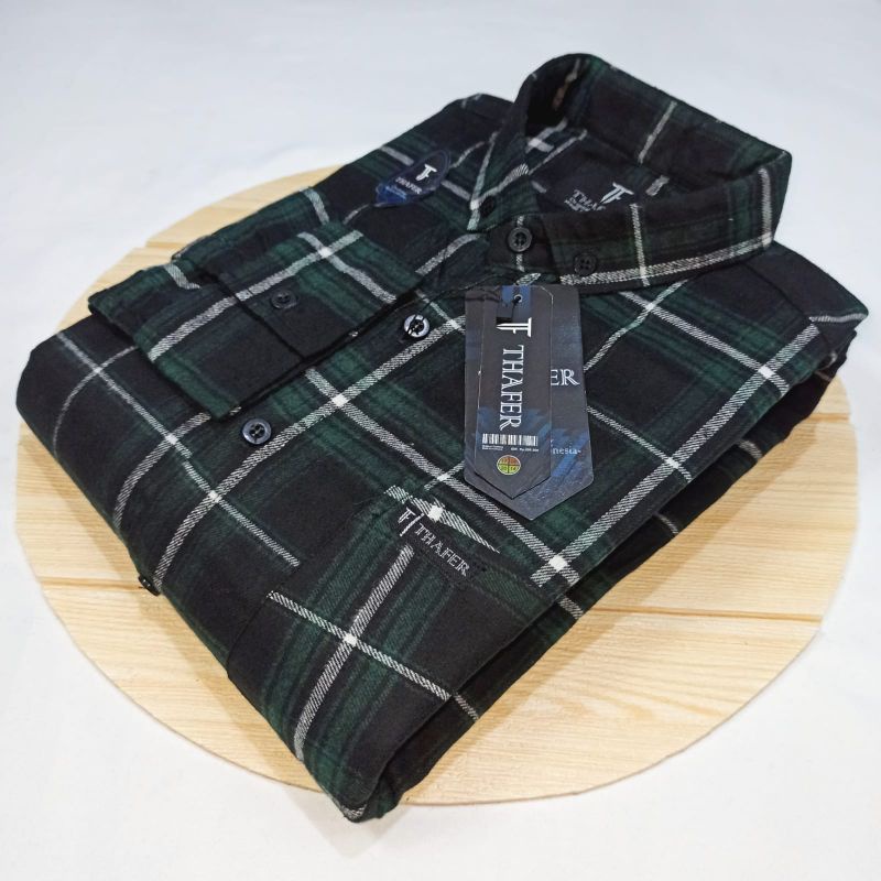 Kemeja Flanel pria - Flanel lengan panjang