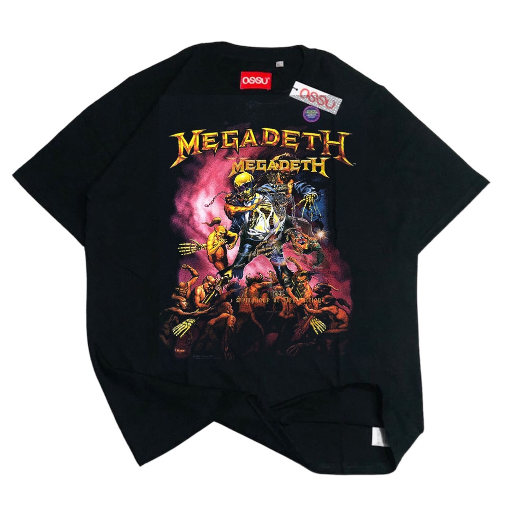 OSSU TSHIRT MEGADETH SYMPHONY OF DESTROY - THRASH METAL BAND TEE