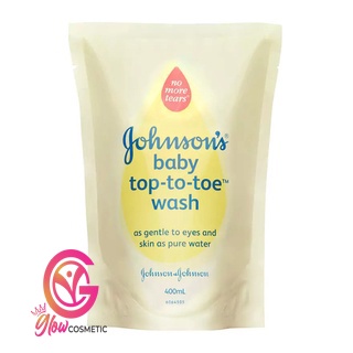 JOHNSON'S TOP TO TOE HAIR &amp; BODY BABY BATH 400ML REFILL