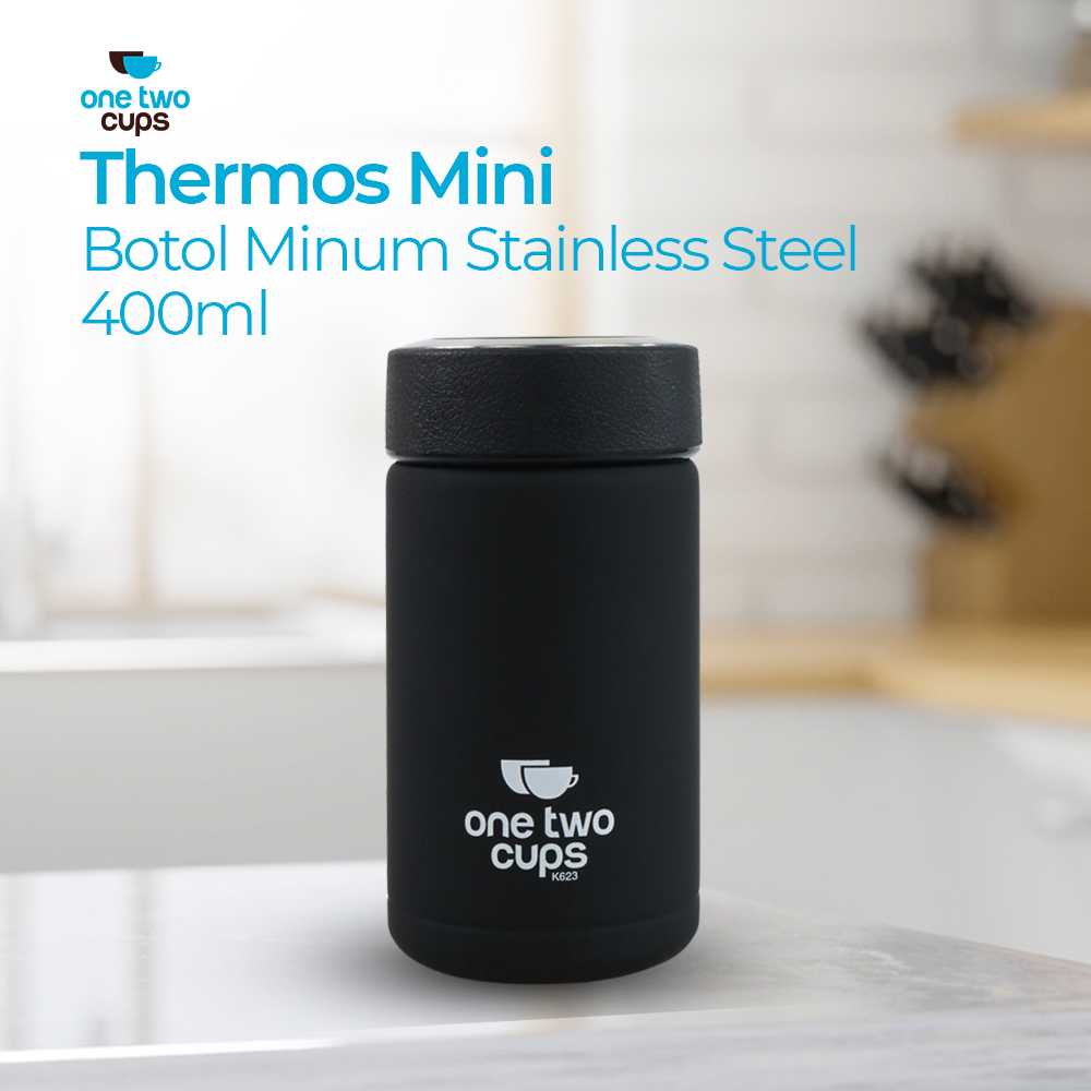 

One Two Cups Botol Minum Thermos Mini Stainless Steel 400 ml - K623