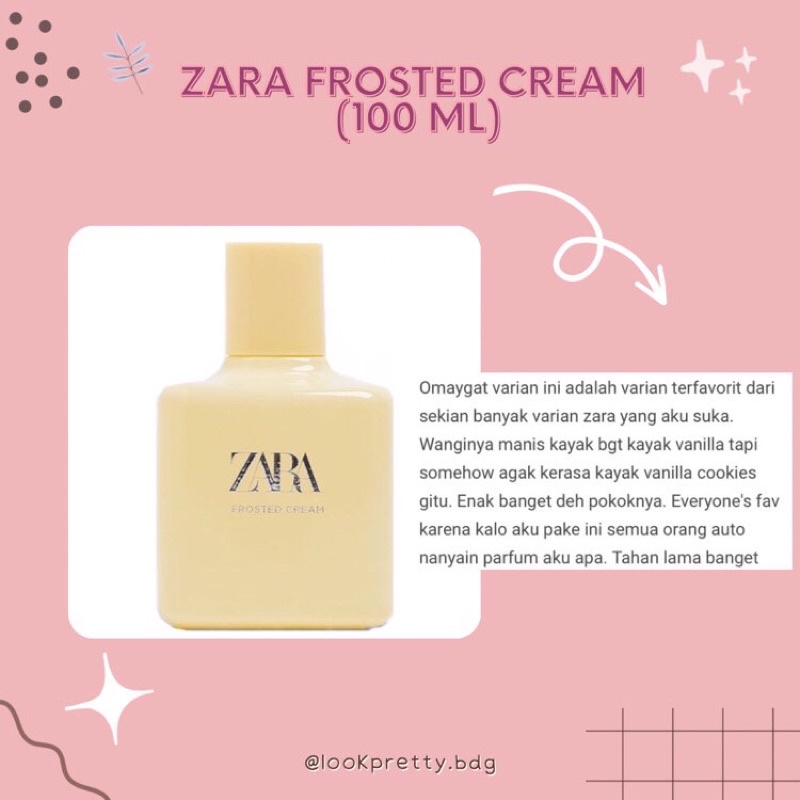 ZARA FROSTED CREAM 100ml