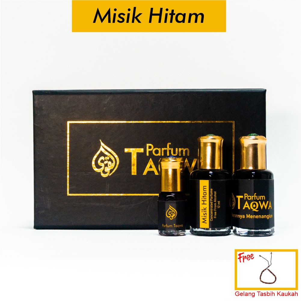 {Beli 1 Gratis 2} Parfum Taqwa Misik Hitam | Parfum Sholat Misik Hitam 12ml Non Alcohol