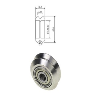 [HAEBOT] Openbuilds V-Slot V Wheel V-Wheel Roda Bearing 625ZZ Stainless CNC 3D Printer Delrin POM Slide Mekanik Low Speed V Slot