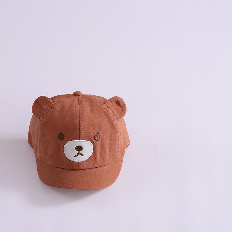 NEW Topi baseball bayi/anak motif beruang brown edition