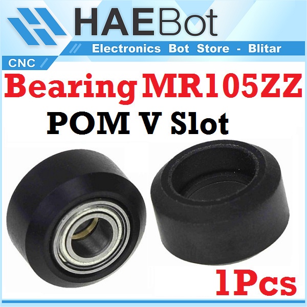 [HAEBOT] Openbuilds V-Slot V Wheel V-Wheel Roda Bearing MR150ZZ CNC 3D Printer Delrin POM Slide Mekanik Low Speed V Slot