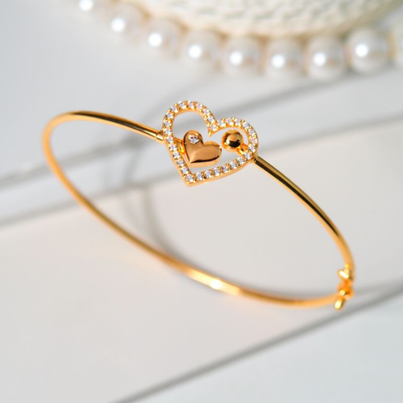 Gelang Emas Pipo Plat Waru Beranak Tengah - Toko Emas Gadjah