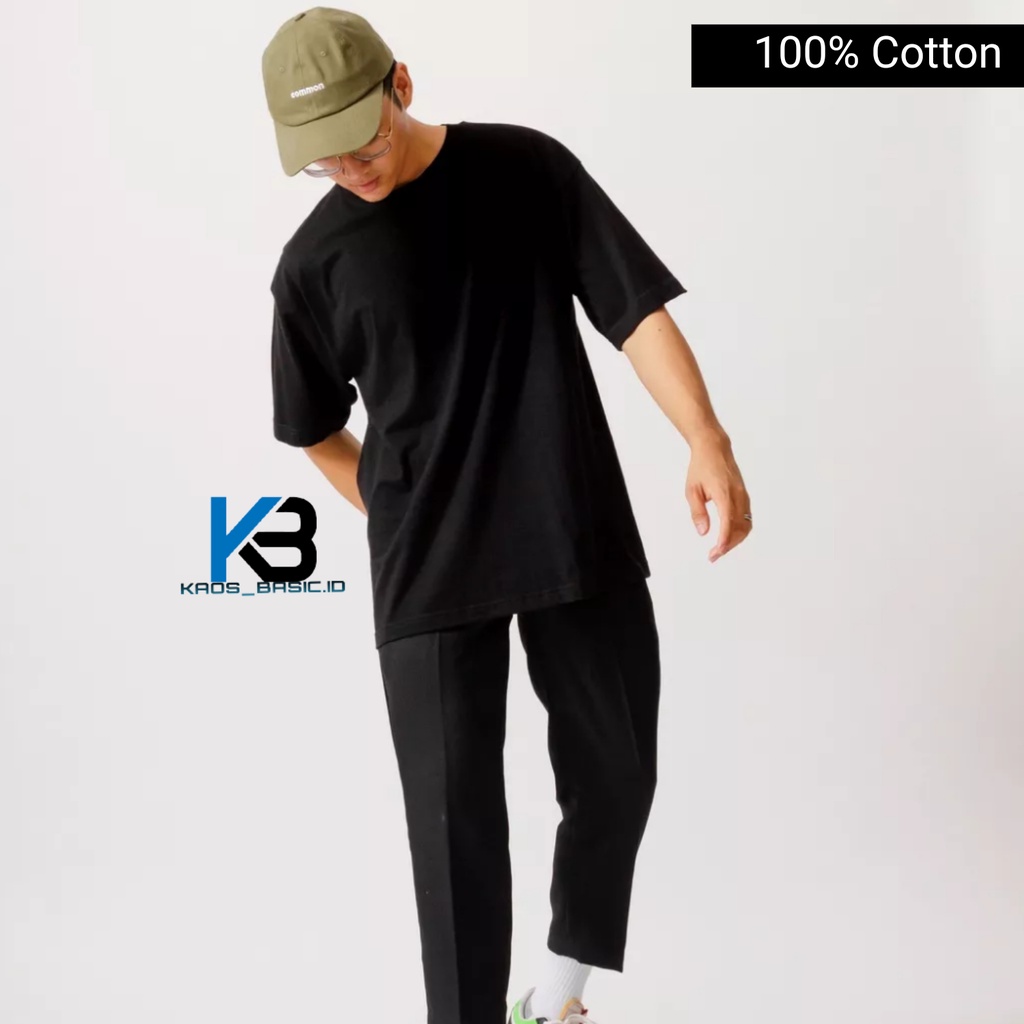 KBI kaos Polos Oversize 100% Cotton Combed 24s Premium