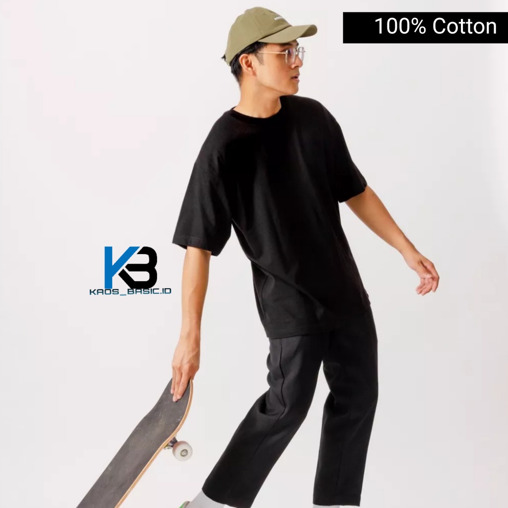 KBI kaos Polos Oversize 100% Cotton Combed 24s Premium