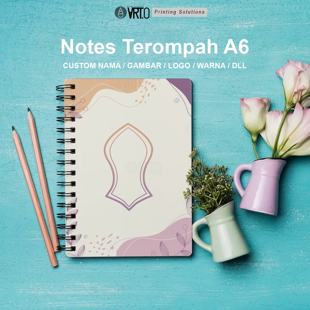 

Notebook Terompah/ Notes Terompah a6 jilid spiral samping
