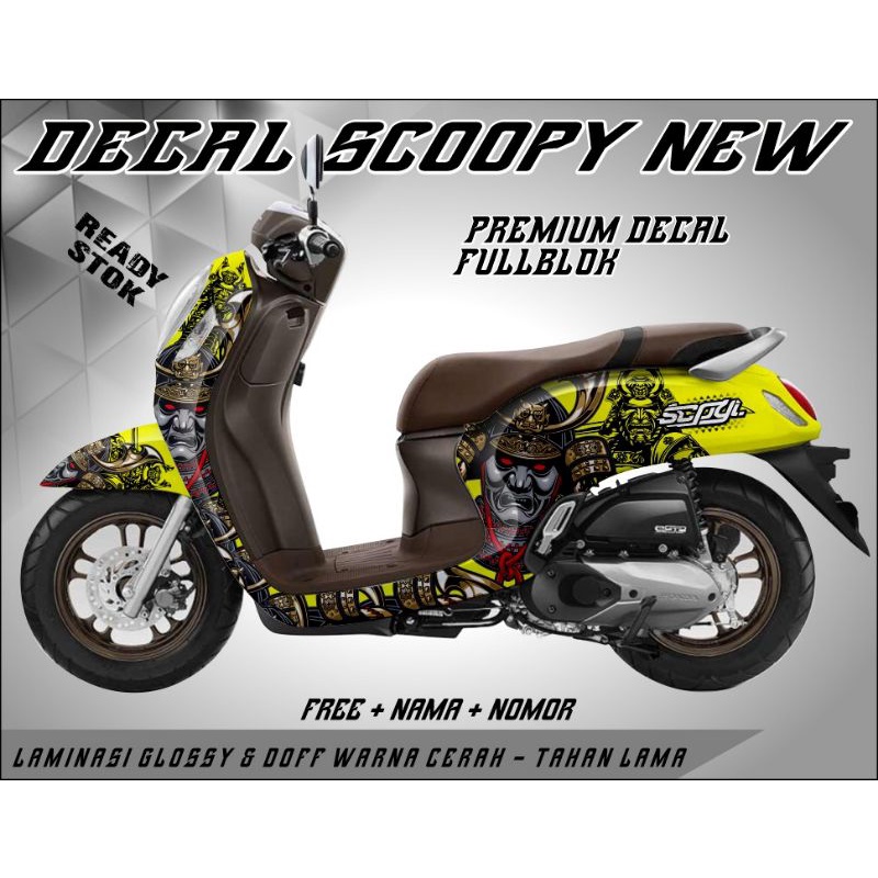 stiker decal motor honda scoopy 2021 new full body