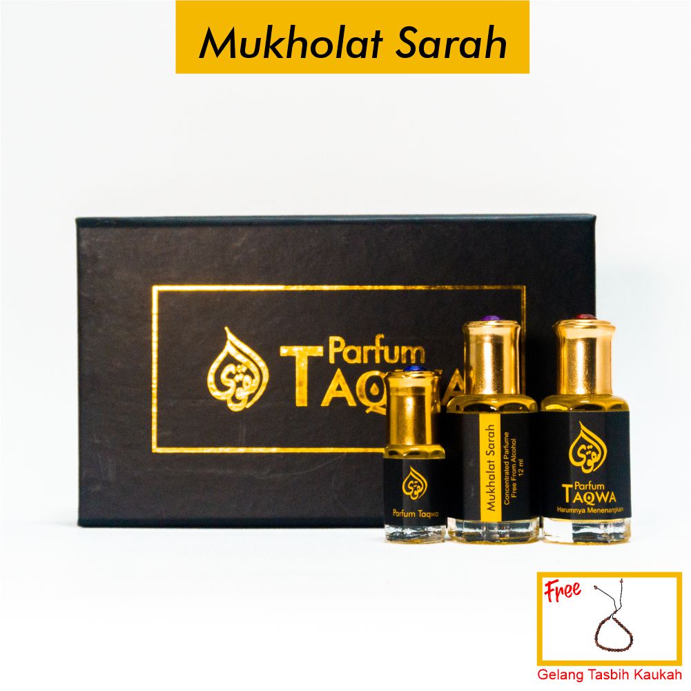 {Beli 1 Gratis 2} Parfum Taqwa Mukhalat Sarah | Parfum Sholat Mukhalat Sarah 12ml Non Alcohol